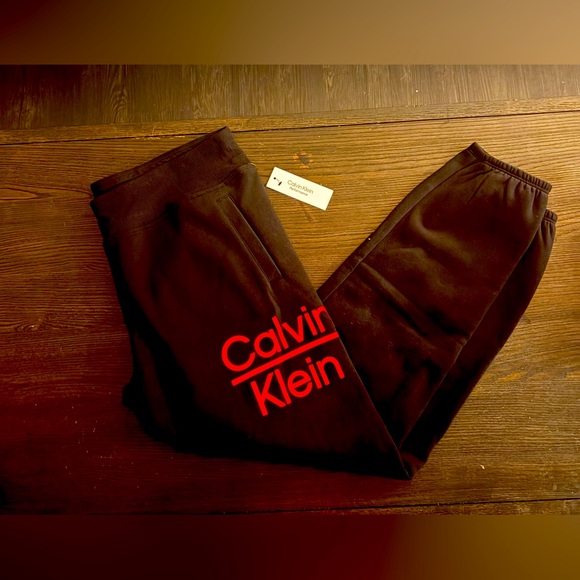 NEW Calvin Klein Black Joggers - Picture 1 of 6